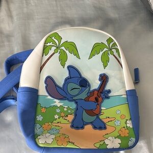 Loungefly Blue and White Stitch Backpack